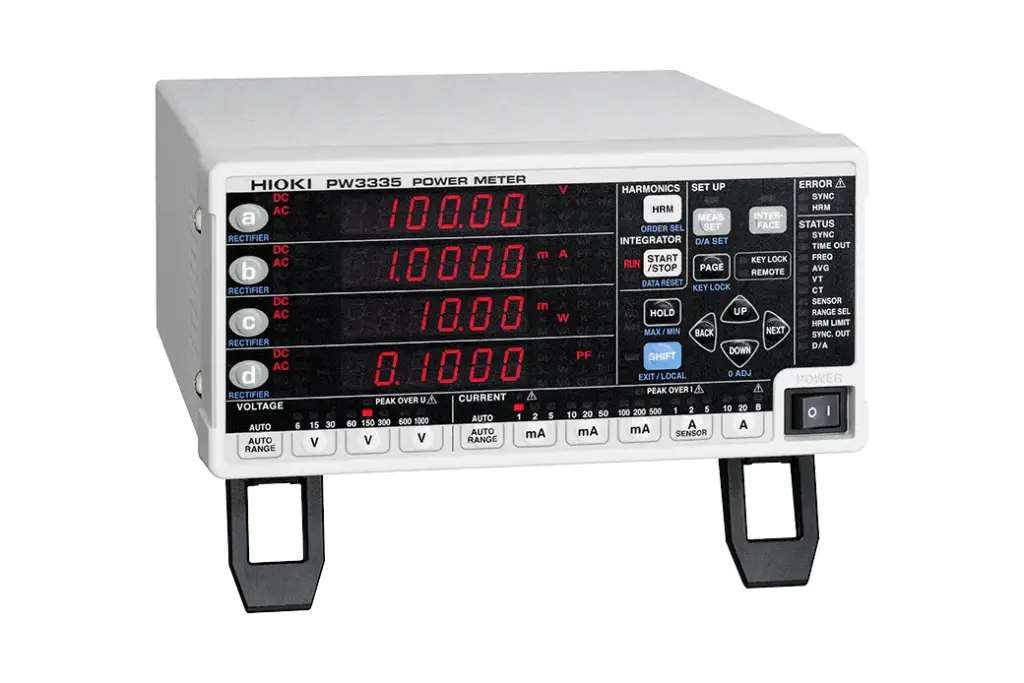 PW3335-04 Medidor de potencia, LAN integrada, RS-232C, GP-IB, salida D/A, terminal de sensor externo