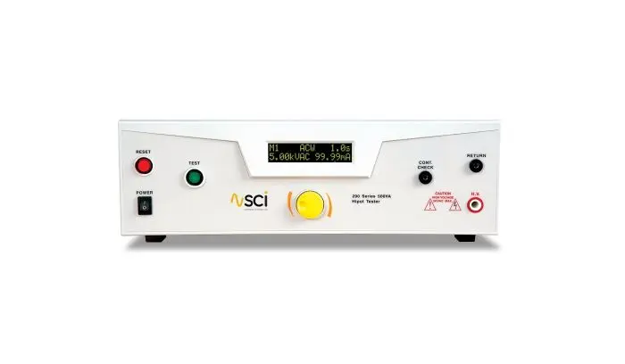 298. Hipot, continuidad de tierra, homologado CE. 500 VA, 5 kV a 100 mA CA