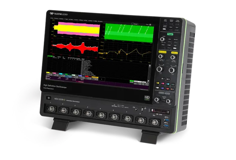 MDA 8108HD. Motor Drive Analyzer,1 GHz, 8 Ch, 12 bits, 10 GS/s, 50 Mpts/Ch